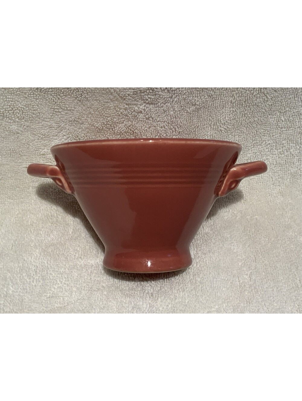 Vintage Homer Laughlin Harlequin Art Deco Style Rose Open 6oz. Suger Bowl